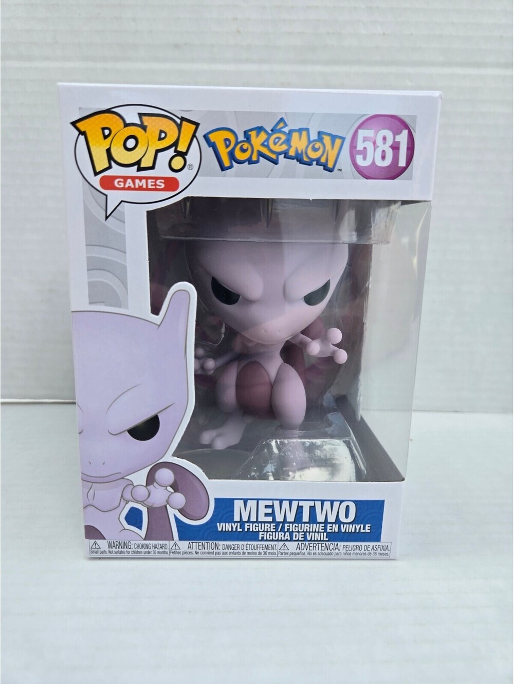 Funko Pop! Games Pokémon Mewtwo #581 Vinyl Figure Collectible